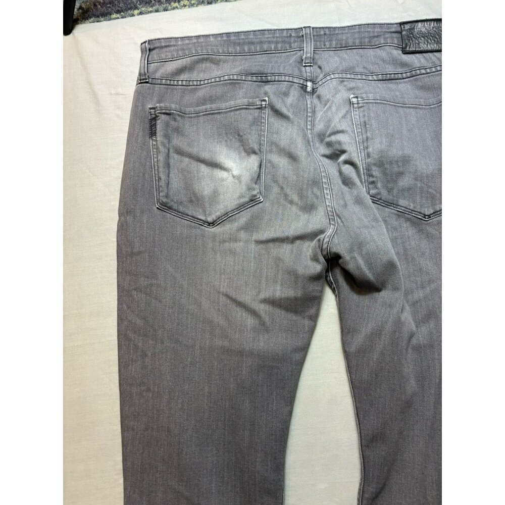 Men's Paige Jeans Lennox Slim Straight Stretch Denim Gray 36x25 - Picture 8 of 12
